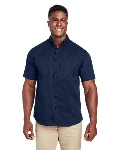 Harriton Men's Advantage IL Short-Sleeve Work Shirt M585 #color_DARK NAVY