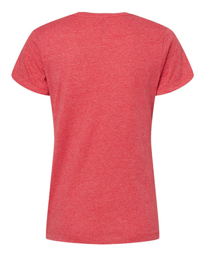 M&O Women's Gold Soft Touch T-Shirt 4810 #color_Heather Red