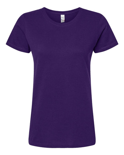 M&O Women's Gold Soft Touch T-Shirt 4810 #color_Purple