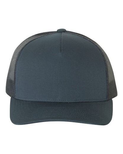 YP Classics Five-Panel Retro Trucker Cap 6506 #color_Navy