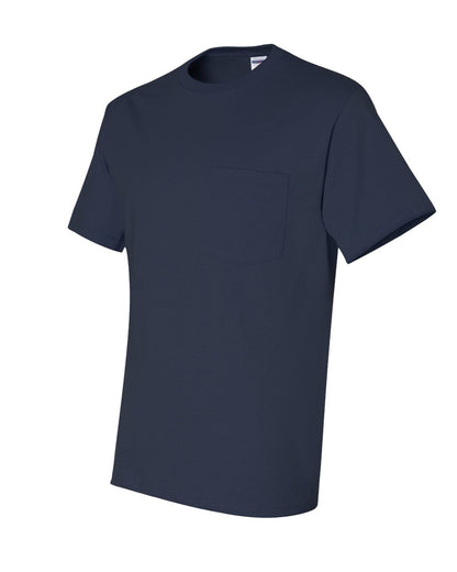 JERZEES Dri-Power® 50/50 Pocket T-Shirt 29MPR #color_J. Navy