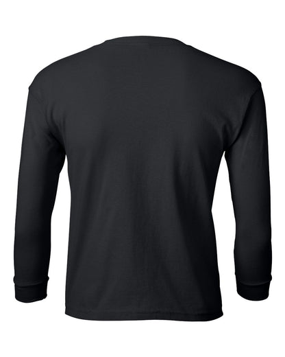 Gildan Ultra Cotton® Youth Long Sleeve T-Shirt 2400B #color_Black