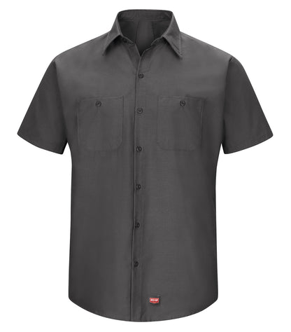 Red Kap S/S Work Shirt with Mimix SX20 #color_Charcoal