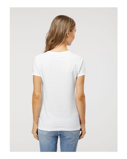 M&O Women's Gold Soft Touch T-Shirt 4810 #colormdl_White