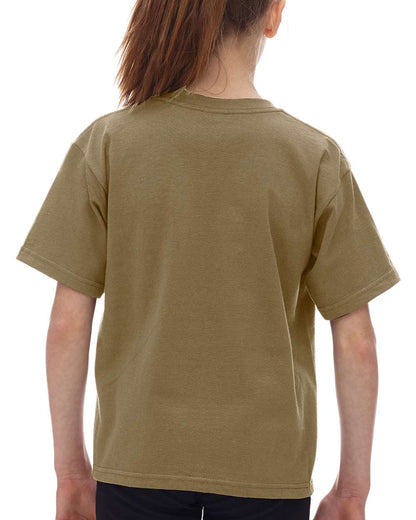 M&O Youth Gold Soft Touch T-Shirt 4850 #color_Sand