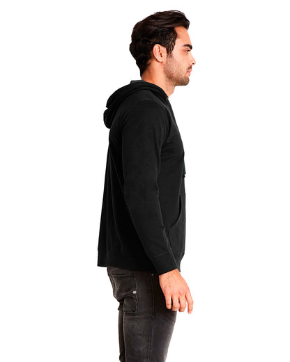 Next Level Apparel Unisex Laguna French Terry Pullover Hooded Sweatshirt 9301 #color_BLACK