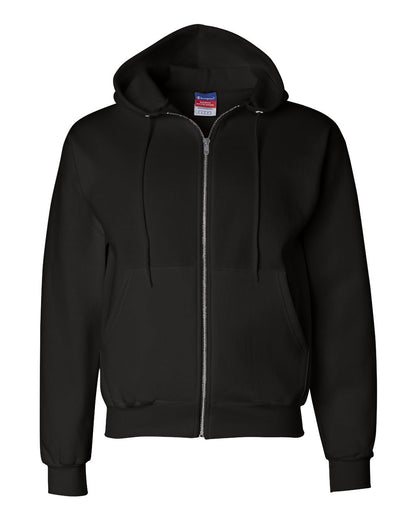 Champion Adult Powerblend® Full-Zip Hooded Sweatshirt S800 #color_Black