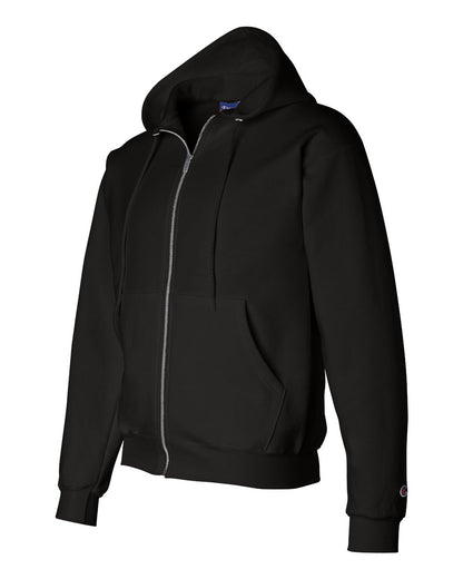 Champion Adult Powerblend® Full-Zip Hooded Sweatshirt S800 #color_Black