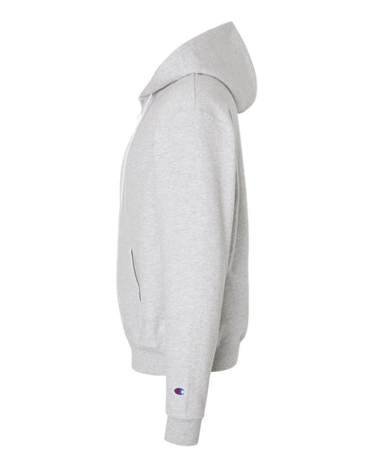 Champion Adult Powerblend® Full-Zip Hooded Sweatshirt S800 #color_Silver Grey
