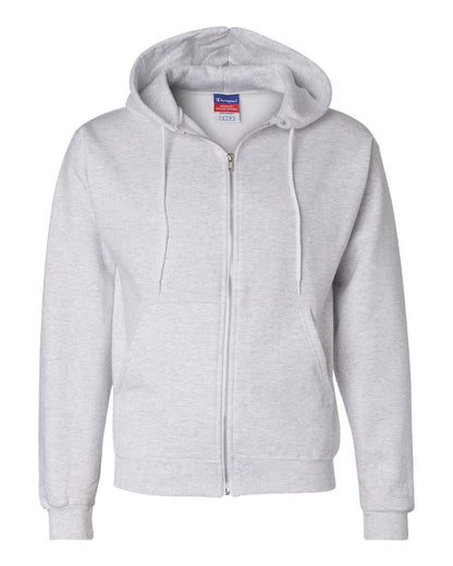 Champion Adult Powerblend® Full-Zip Hooded Sweatshirt S800 #color_Silver Grey