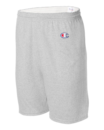 Champion Adult Cotton Gym Short 8187 #color_Silver Grey
