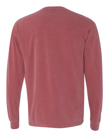 Comfort Colors Garment-Dyed Heavyweight Long Sleeve T-Shirt 6014 #color_Brick