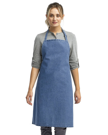 Artisan Collection by Reprime Unisex 'Colours' Recycled Bib Apron RP150 #color_BLUE DENIM