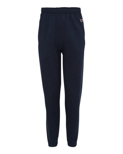 Champion Adult Powerblend® Open-Bottom Fleece Pant with Pockets P800 #color_Navy