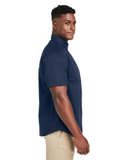 Harriton Men's Advantage IL Short-Sleeve Work Shirt M585 #color_DARK NAVY