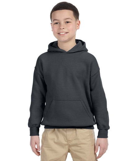 Gildan Youth Heavy Blend™ Hooded Sweatshirt G185B #color_CHARCOAL