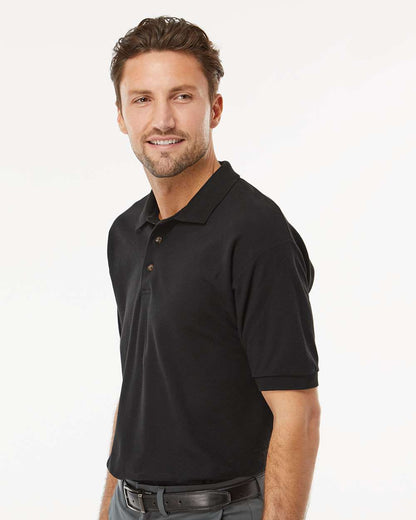 M&O Ring-Spun Piqué Polo 7002 #colormdl_Black