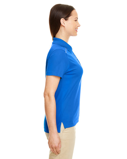 Core365 Ladies' Radiant Performance Piqué Polo with Reflective Piping 78181R #color_TRUE ROYAL