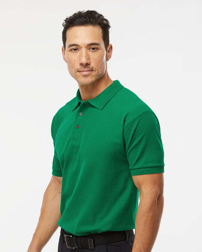 M&O Ring-Spun Piqué Polo 7002 #colormdl_Fine Kelly Green