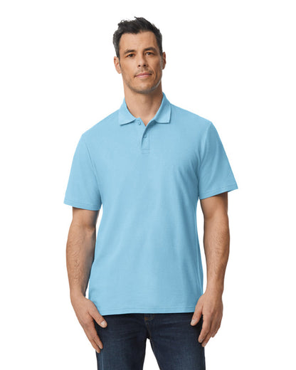 Gildan Men's Softstyle Double Pique Polo G648 #color_LIGHT BLUE