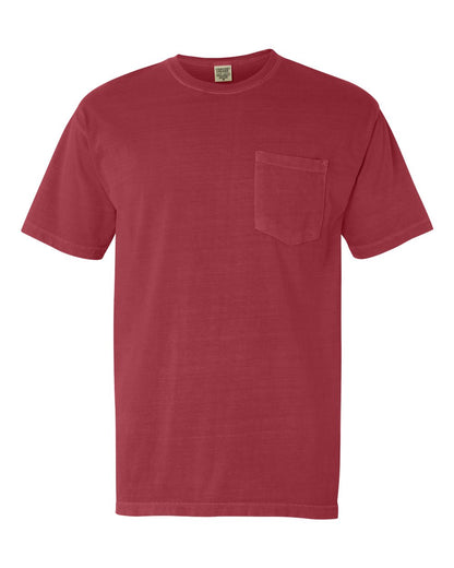 Comfort Colors Garment-Dyed Heavyweight Pocket T-Shirt 6030 #color_Crimson