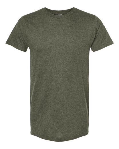 M&O Fine Jersey T-Shirt 4502 #color_Heather Military Green