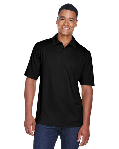 North End Men's Recycled Polyester Performance Piqué Polo 88632 #color_BLACK