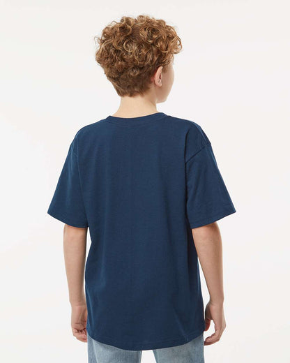 M&O Youth Gold Soft Touch T-Shirt 4850 #colormdl_Deep Navy