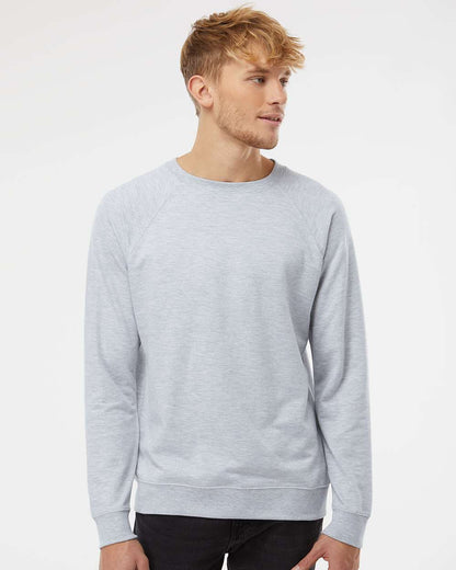 Independent Trading Co. Icon Lightweight Loopback Terry Crewneck Sweatshirt SS1000C #colormdl_Athletic Heather