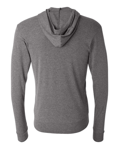 BELLA + CANVAS Unisex Triblend Full-Zip Lightweight Hoodie 3939 #color_Grey Triblend