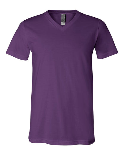 BELLA + CANVAS Jersey V-Neck Tee 3005 #color_Team Purple