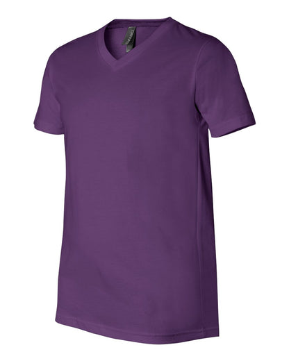 BELLA + CANVAS Jersey V-Neck Tee 3005 #color_Team Purple