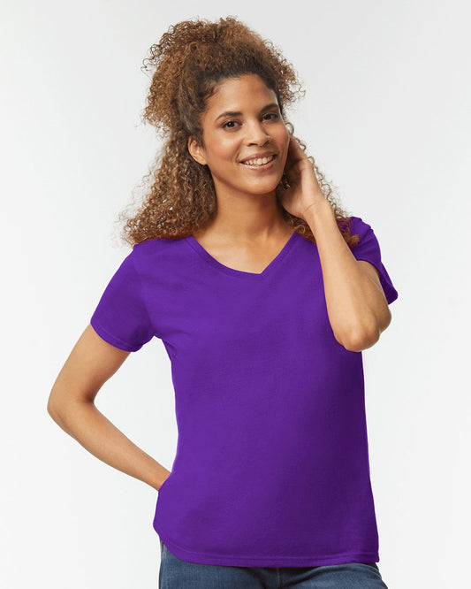 Gildan Heavy Cotton™ Women’s V-Neck T-Shirt 5V00L