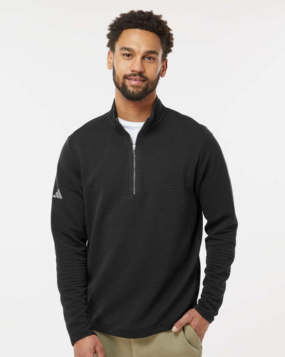 Adidas Spacer Quarter-Zip Pullover A588 #colormdl_Black