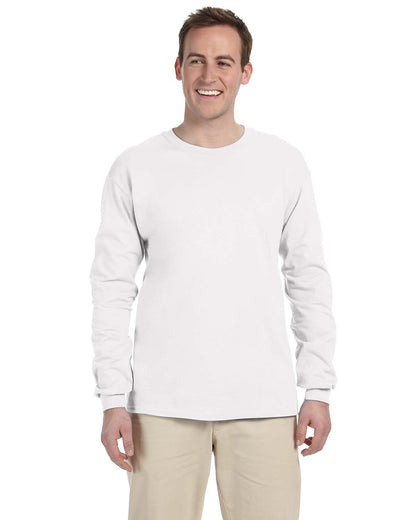 Gildan Adult Ultra Cotton® Long-Sleeve T-Shirt G240 #color_WHITE