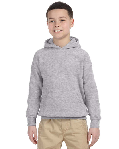 Gildan Youth Heavy Blend™ Hooded Sweatshirt G185B #color_SPORT GREY