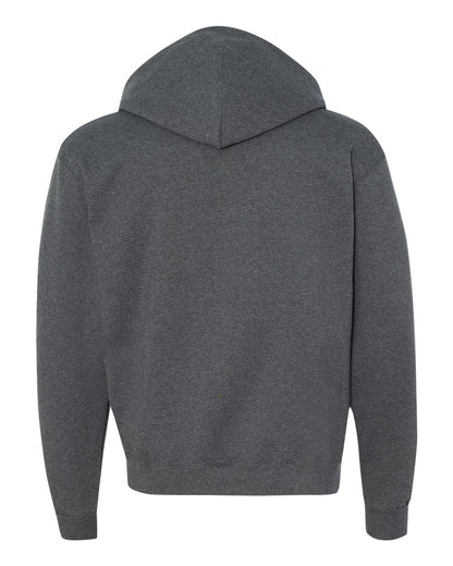 Champion Adult Powerblend® Full-Zip Hooded Sweatshirt S800 #color_Charcoal Heather