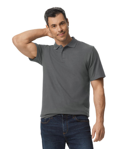 Gildan Men's Softstyle Double Pique Polo G648 #color_CHARCOAL