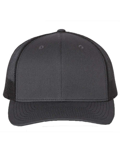 Richardson Snapback Trucker Cap 112 #color_Charcoal/ Black