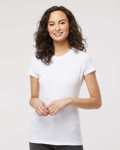 M&O Women's Fine Jersey T-Shirt 4513 #colormdl_Fine White