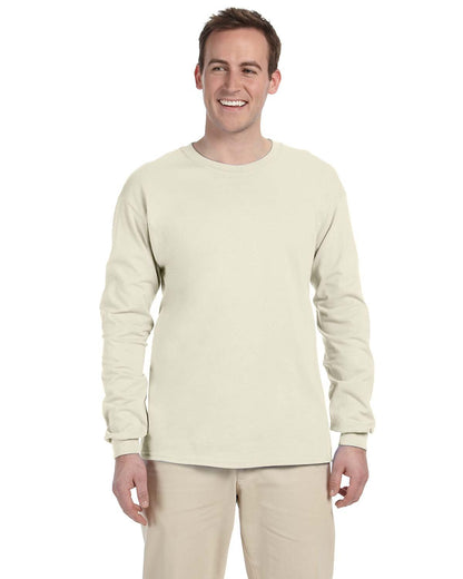 Gildan Adult Ultra Cotton® Long-Sleeve T-Shirt G240 #color_NATURAL