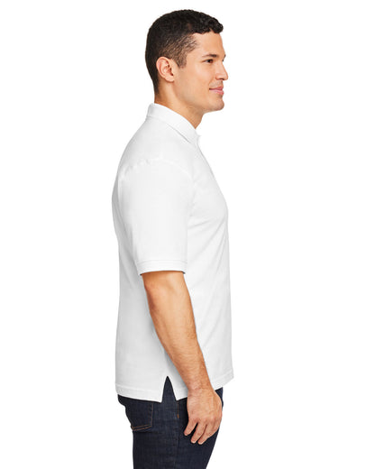 Harriton Men's Short-Sleeve Polo M200 #color_WHITE