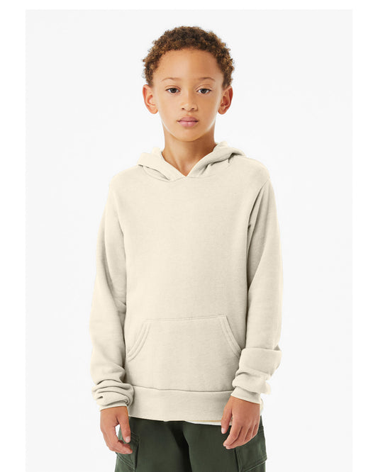 BELLA + CANVAS Youth Sponge Fleece Pullover Hooded Sweatshirt 3719Y