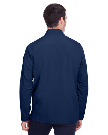 North End Men's Quest Stretch Quarter-Zip NE401 #color_CLASSC NVY / CRBN