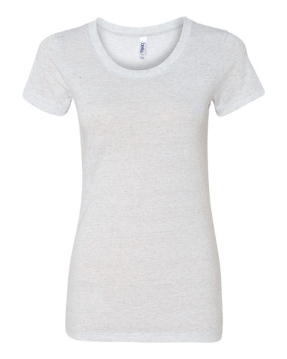 BELLA + CANVAS Women's Triblend Tee 8413 #color_White Fleck Triblend