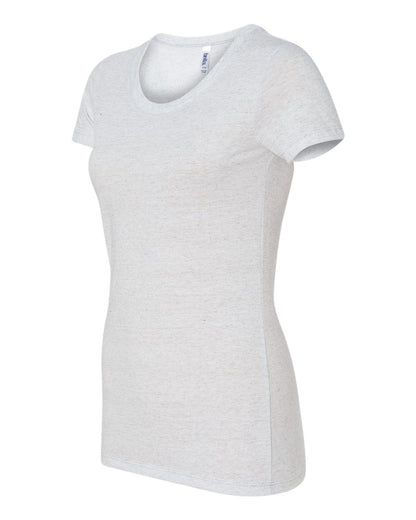 BELLA + CANVAS Women's Triblend Tee 8413 #color_White Fleck Triblend