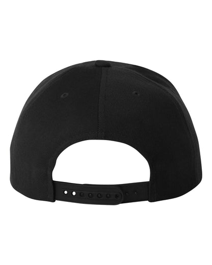 YP Classics Premium Flat Bill Snapback Cap 6089M #color_Black