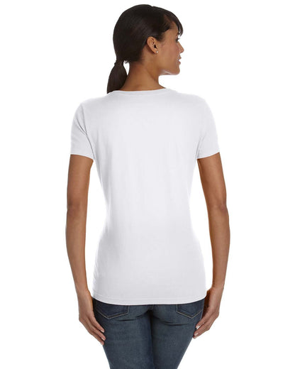 Fruit of the Loom Ladies' HD Cotton™ V-Neck T-Shirt L39VR #color_WHITE