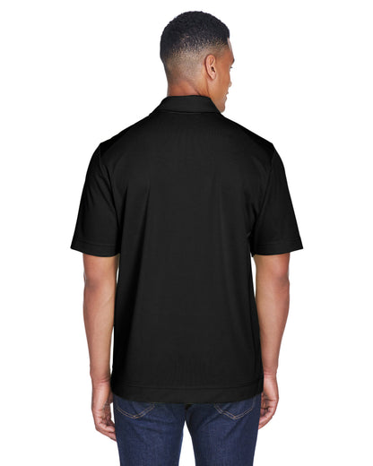 North End Men's Recycled Polyester Performance Piqué Polo 88632 #color_BLACK