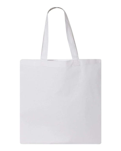 Q-Tees Economical Tote QTB #color_White